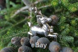 Tiffany 925 silver Christmas tree reindeer tree decoration