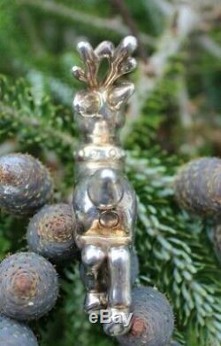 Tiffany 925 silver Christmas tree reindeer tree decoration