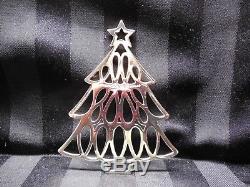 Tiffany & Co 1998 Sterling Silver Xmas Tree Ornament