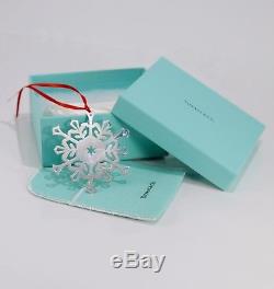 Tiffany & Co. 2001 Sterling Silver Snowflake Christmas Ornament