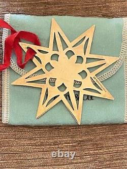 Tiffany & Co. 925 Sterling Silver Snowflake Star Christmas Ornament 1999