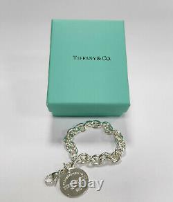 Tiffany & Co. Round Label Bracelet Cute Bracelet 925 Sterling Silver
