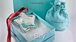 Tiffany & Co Silver Peretti Lg Star Wreath Holiday Christmas Ornament 2.5W 26g