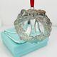 Tiffany & Co Silver Wreath Christmas Tree Holiday Ornament in Sterling Silver