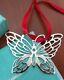 Tiffany & Co Sterling Butterfly Christmas Ornament With Orig Box/pouch & Ribbon