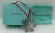 Tiffany & Co Sterling Silver 2002 Snowflake Christmas Ornament With Bag & Box