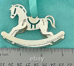 Tiffany & Co. Sterling Silver 3D Rocking Horse Ornament NIB