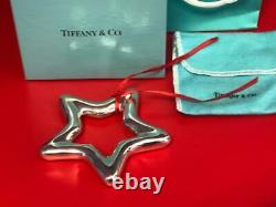 Tiffany & Co Sterling Silver 4 XL Star Christmas Ornament