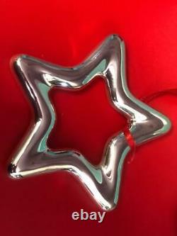 Tiffany & Co Sterling Silver 4 XL Star Christmas Ornament