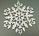 Tiffany & Co Sterling Silver. 925 Snowflake Christmas Ornament 1995 #25987 Euc