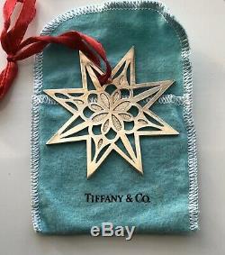 Tiffany & Co. Sterling Silver 925 Star Ornament Christmas Holiday Tiffanys 1999