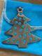 Tiffany & Co Sterling Silver & Blue Enamel 2 3/4 Christmas Tree Ornament #33