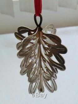 Tiffany & Co Sterling Silver Christmas Ornament Mistletoe