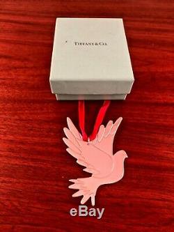 Tiffany & Co. Sterling Silver Christmas Ornament Paloma Picasso Dove In Orig Box