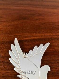 Tiffany & Co. Sterling Silver Christmas Ornament Paloma Picasso Dove In Orig Box