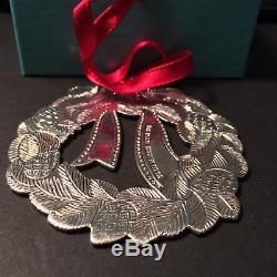 Tiffany & Co. Sterling Silver Christmas Wreath Ornament