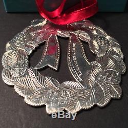 Tiffany & Co. Sterling Silver Christmas Wreath Ornament