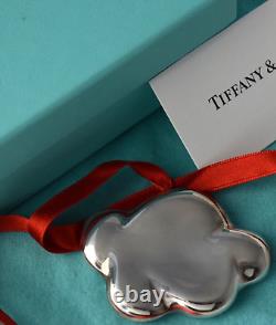 Tiffany Co Sterling Silver Cloud Christmas Ornament E Peretti Very Rare w Box