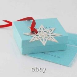 Tiffany & Co. Sterling Silver Filigree Star Christmas Ornament