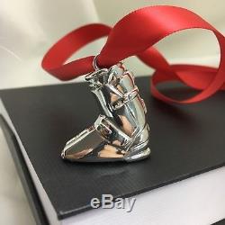 Tiffany & Co Sterling Silver Holiday Christmas Ski Boot Skiing Ornament LARGE