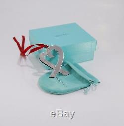 Tiffany & Co. Sterling Silver Paloma Picasso Heart Christmas Ornament