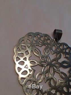 Tiffany & Co Sterling Silver Snowflake Heart Christmas Ornament 3 23.3g
