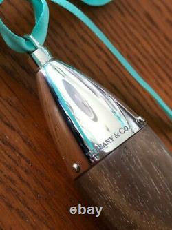 Tiffany & Co Sterling Silver with American Walnut Christmas icicle ornament GIFT