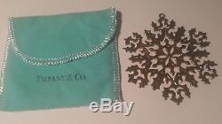 Tiffany & Company Sterling Silver Snowflake Christmas ornament