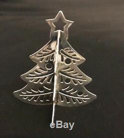 Tiffany Sterling Silver 4-sided Christmas Tree Ornament