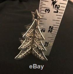 Tiffany Sterling Silver 4-sided Christmas Tree Ornament