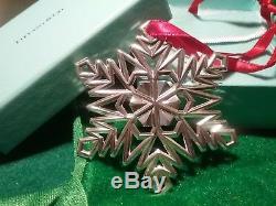 Tiffany Sterling Silver Snowflake Christmas Ornament