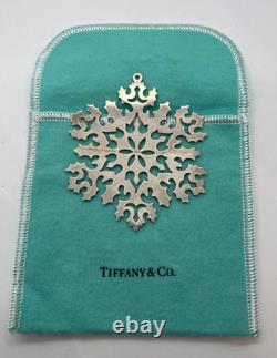 Tiffany Sterling Snowflake Ornament With Pouch