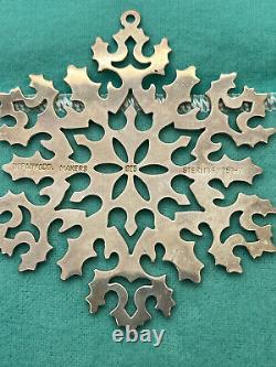 Tiffany Sterling Snowflake Ornament With Pouch