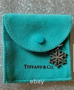 Tiffany Sterling silver Christmas Ornament Snowflake Charm Rare