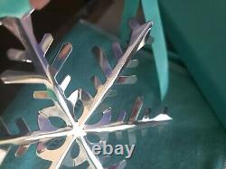 Tiffany Sterling silver Snowflake Christmas Ornament Extremely Rare