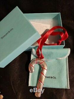 Tiffany sterling Silver Christmas Ornament Candy Cane