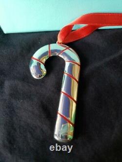 Tiffany sterling Silver Christmas Ornament Candy Cane Extremely Rare