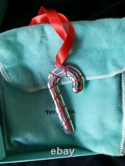 Tiffany sterling Silver Christmas Ornament Candy Cane Extremely Rare