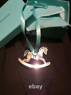 Tiffany sterling Silver Christmas Ornament Rocking Horse