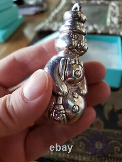 Tiffany sterling Silver Christmas Ornament Snowman Rare