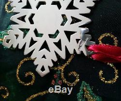 Tiffany sterling silver snowflake christmas ornament