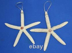 Top Quality Handmade Starfish Christmas Tree Ornaments, Silver Accents, SS- 103