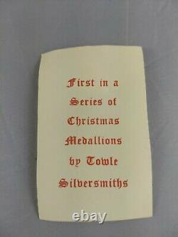 Towle 1971 Twelve Days Sterling Silver Christmas Ornament New, withBag, Brochure