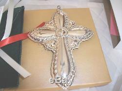 Towle 2011 Annual 19th Edition Cross Ornament Sterling Silver New In Box Nice