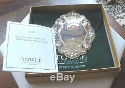 Towle 2011 Baby's First Christmas Sterling Silver Ornament Nib Can Engrave-back