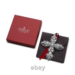 Towle 2024 sterling silver Cross Ornament, 32nd Edition, NEW in Box