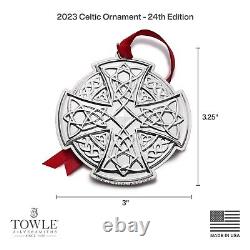 Towle Annual sterling silver Celtic Ornament, 24th Edition, NEW in Box