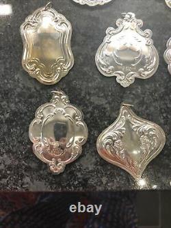 Towle Flowers Of Christmas Sterling Silver Ornaments