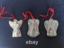 Towle Silversmiths Songs of Christmas Sterling Silver Ornaments (Lot of 3)