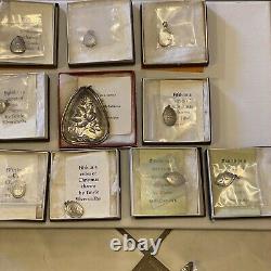 Towle Sterling Silver 12 Days Of Christmas Charm & Medallion Lot of 10 19711982